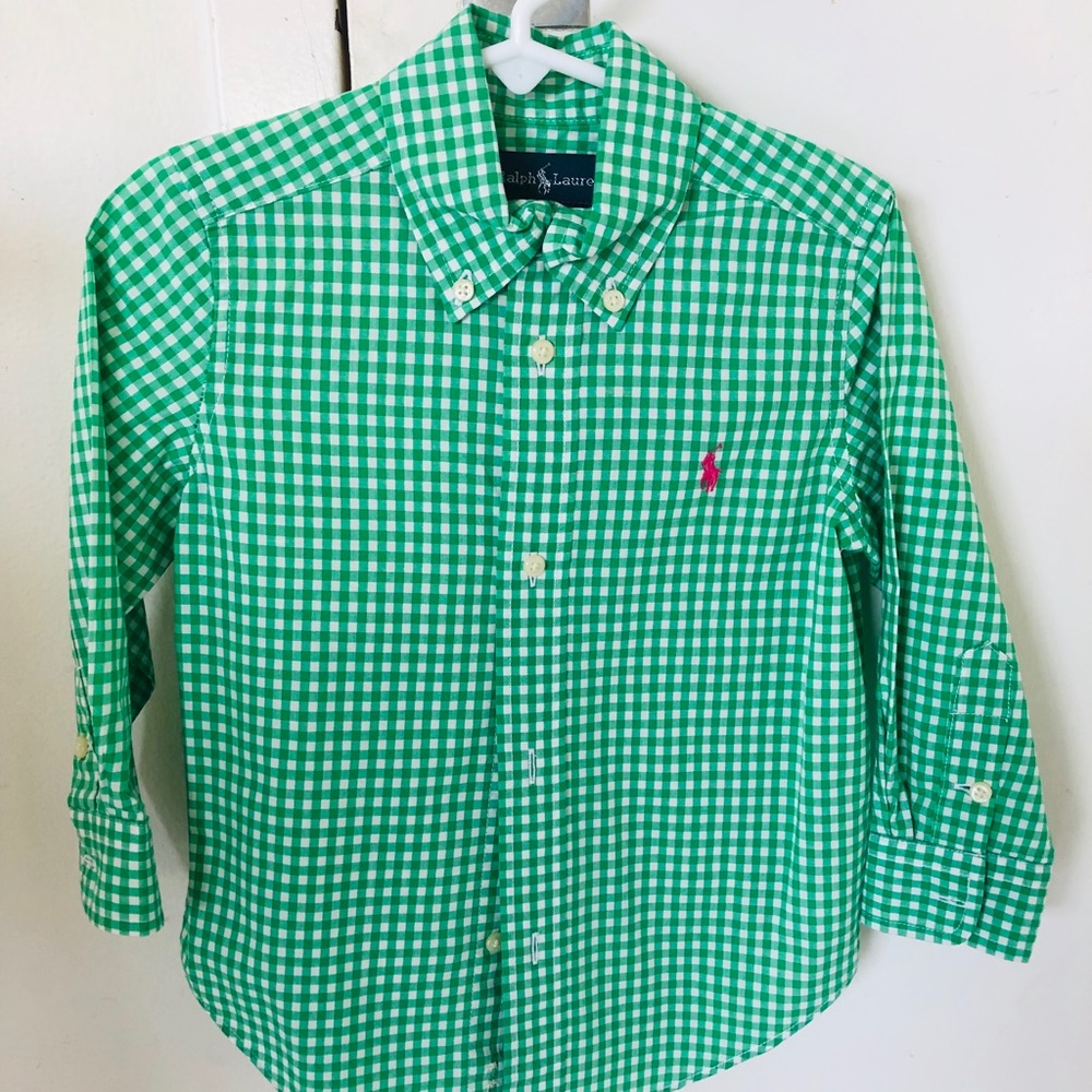 Ralph Lauren Gingham Cotton Poplin Shirt 2T